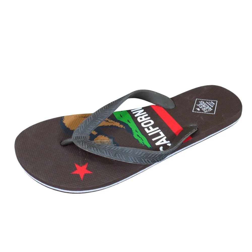 Free Waters Tommy Mens Flip Flop Sandals Size 9 Beach Pool California Brown